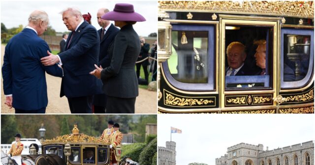 King Charles Greets President Trump in Windsor