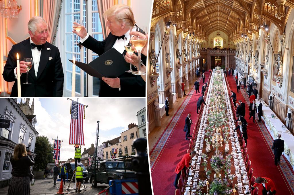 King Charles organizes Trump's visit, carriage rides, and celebrity attendance