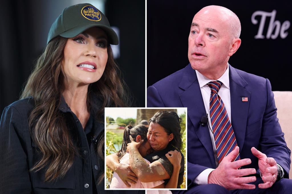 Kristi Noem criticizes former official Alejandro Mayorkas on 'Pod Force One' for his handling of the southern border, saying, 'I don't know how he could sleep at night.'