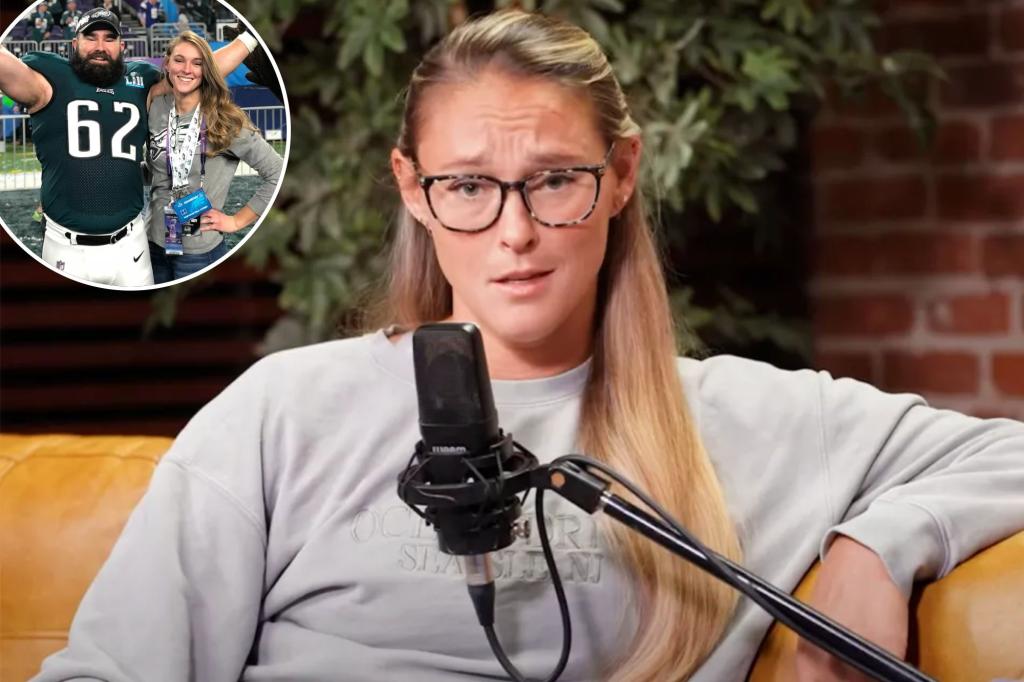 Kylie Kelce shares her uncomfortable introduction to the NFL.