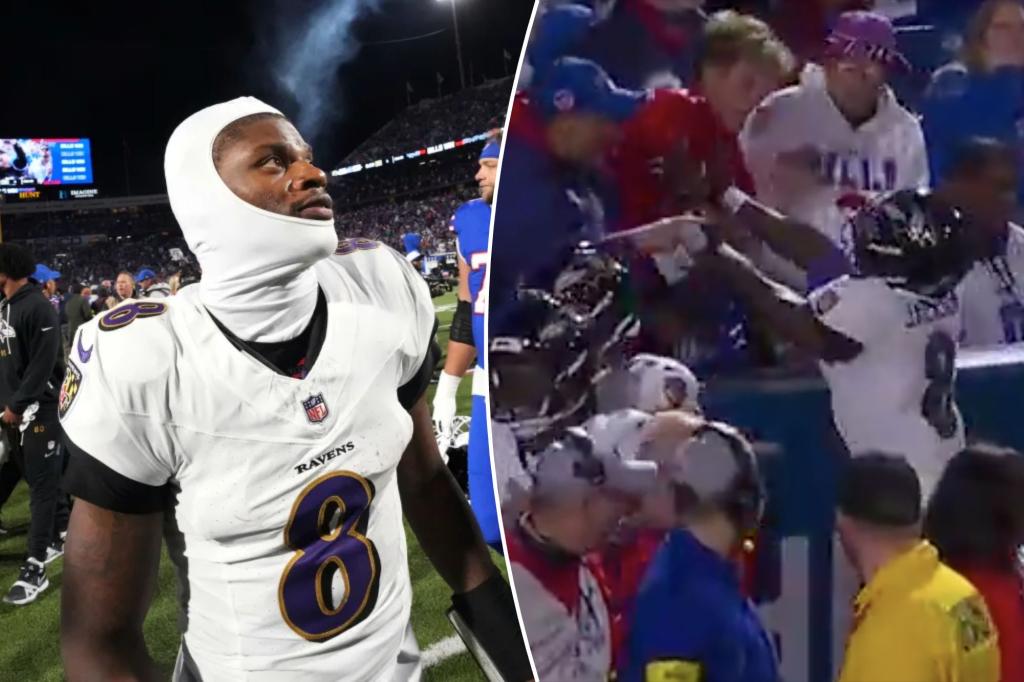 Lamar Jackson addresses incident with fan after loss to Bills on Sunday Night Football