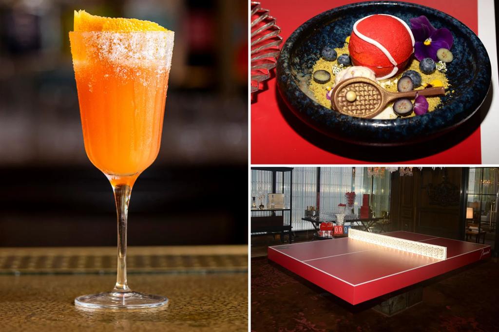 Lavish US Open tennis parties for the elite feature drivers, $38 sandwiches, and crystal-covered ping pong tables