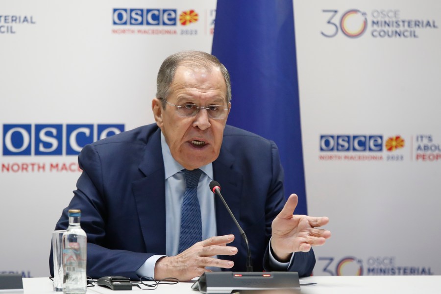 Lavrov claims NATO and the EU have declared a 'true war' against Russia