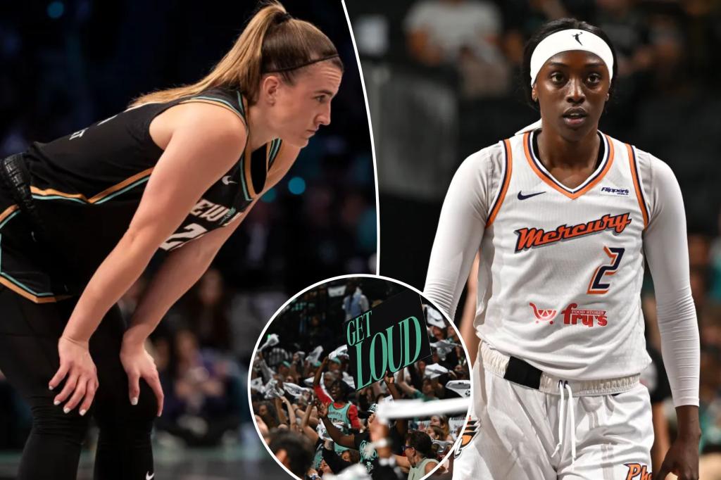 Liberty players stand up for their supporters following Mercury's comment about the 'quiet' Barclays audience.