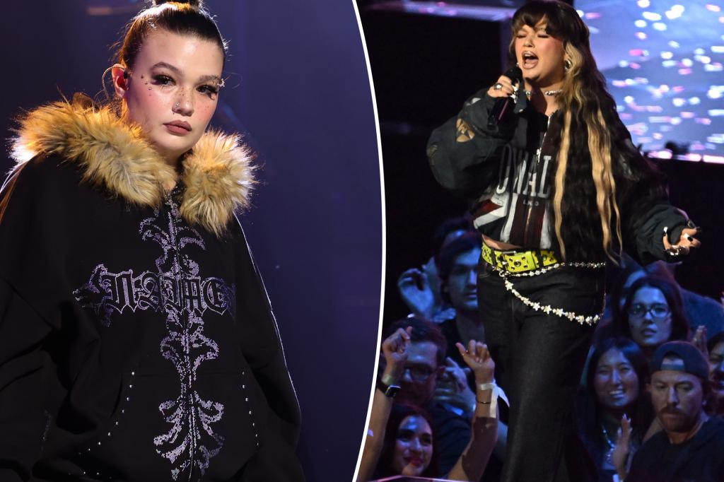 Lola Young fainted during her performance at a music festival.