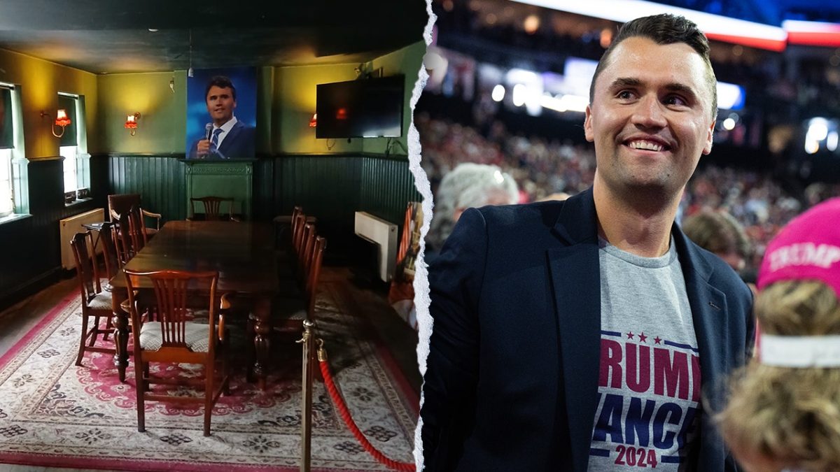 London pub honors slain activist Charlie Kirk by naming its debate room after him