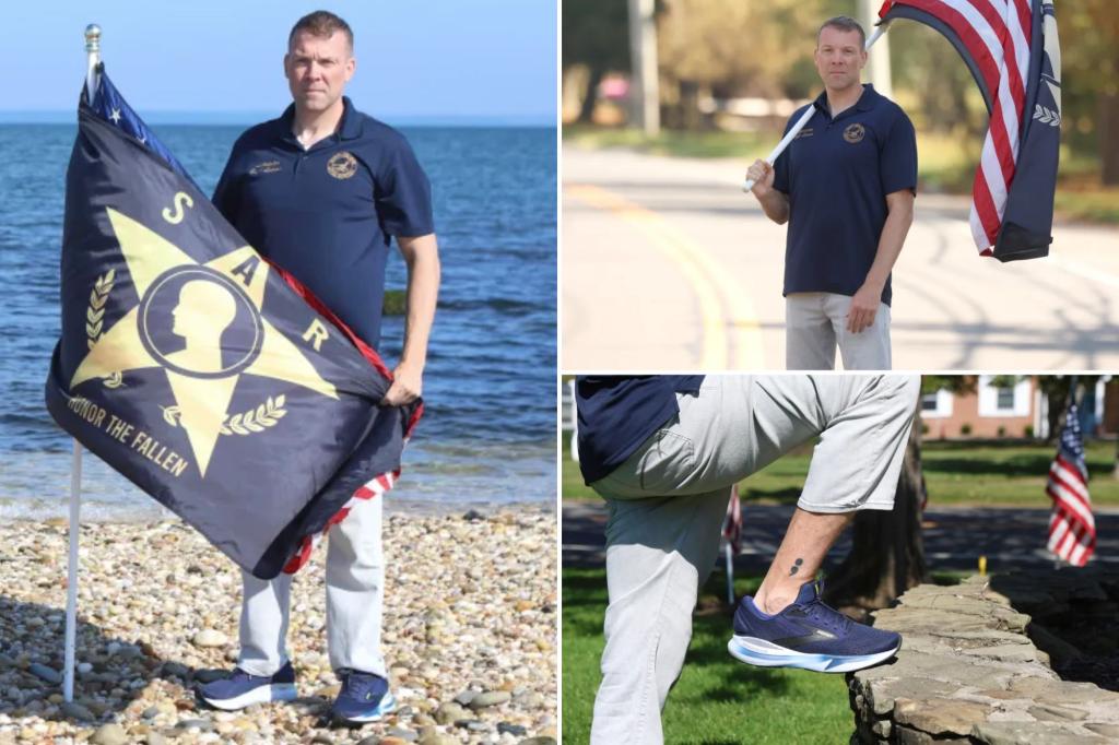 Long Island official and Marine plans to walk continuously for 26 hours to highlight veterans' suicide: 'We're in this together'