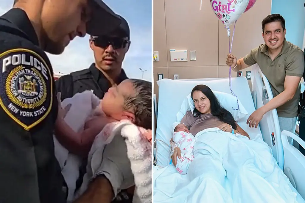 MTA officers assisted in delivering a baby amidst heavy rush hour traffic