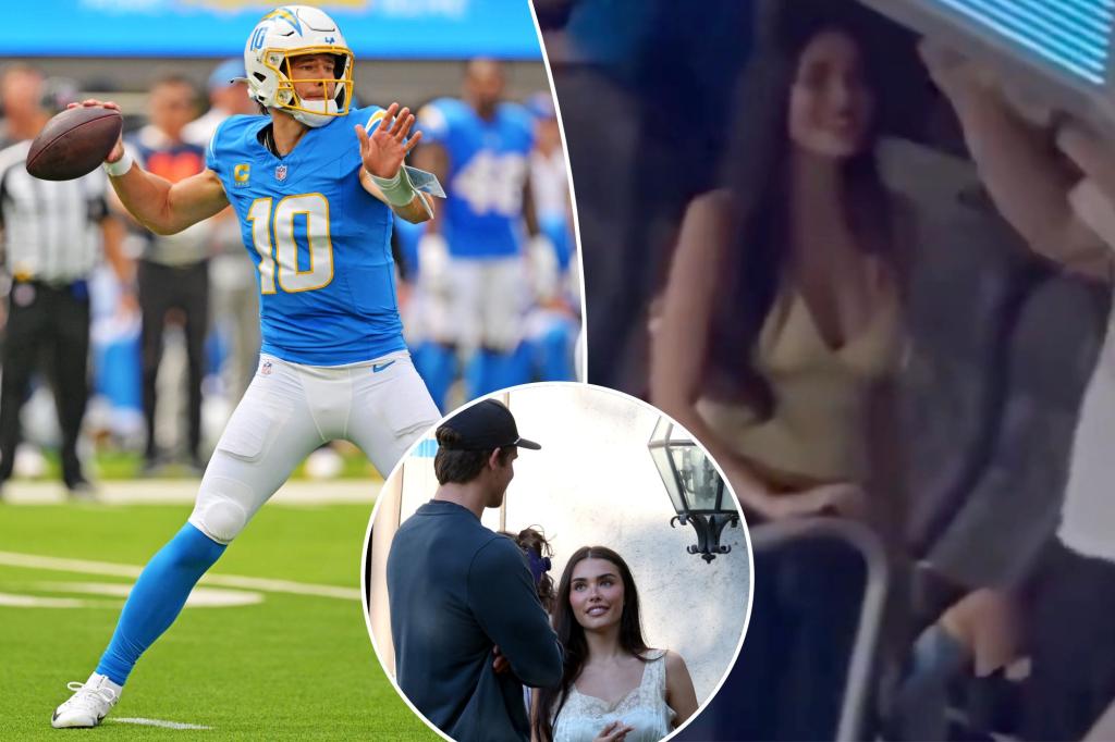 Madison Beer supports Justin Herbert as the Chargers secure a victory