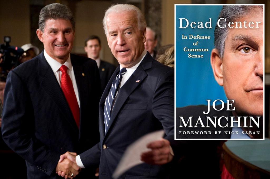 Manchin criticized Biden for 'sending a check to everyone' and talks about the former president's 'very bad temper' in his new book.