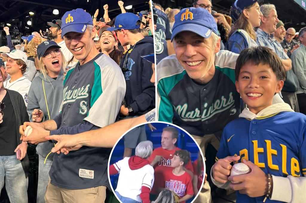 Mariners supporter commended for donating Cal Raleigh's memorable home run ball to a child — weeks after a viral moment with the Phillies: 'Always be kind'