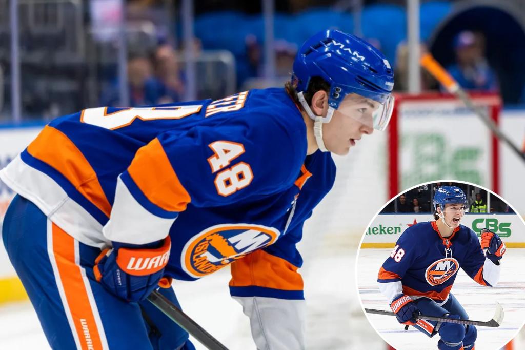 Matthew Schaefer felt chills as Islanders fans sang to him.