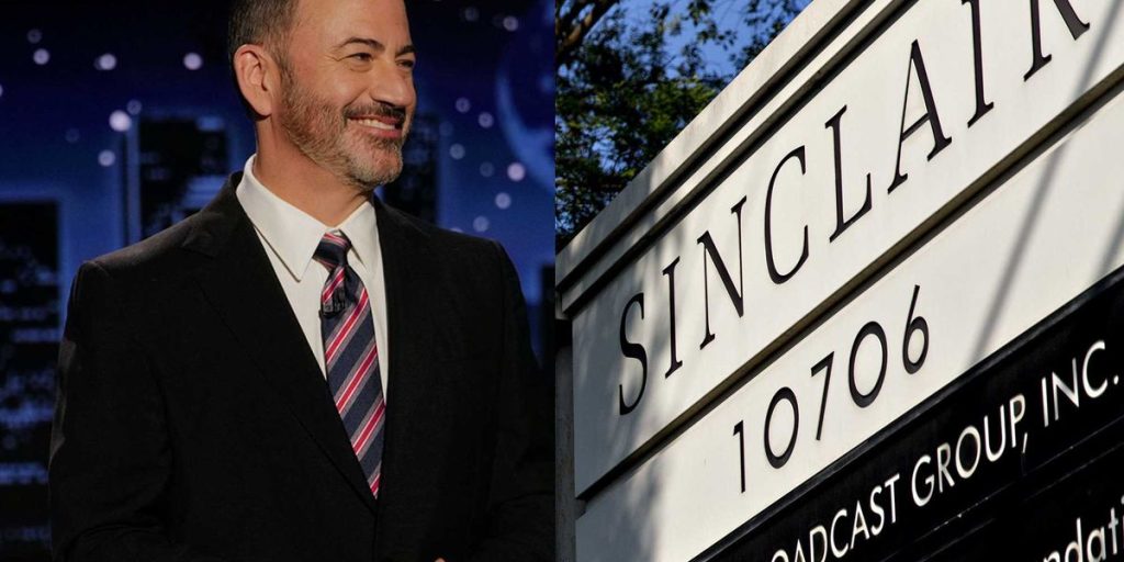 Media group will resume broadcasting Jimmy Kimmel's show following pressure from the left.