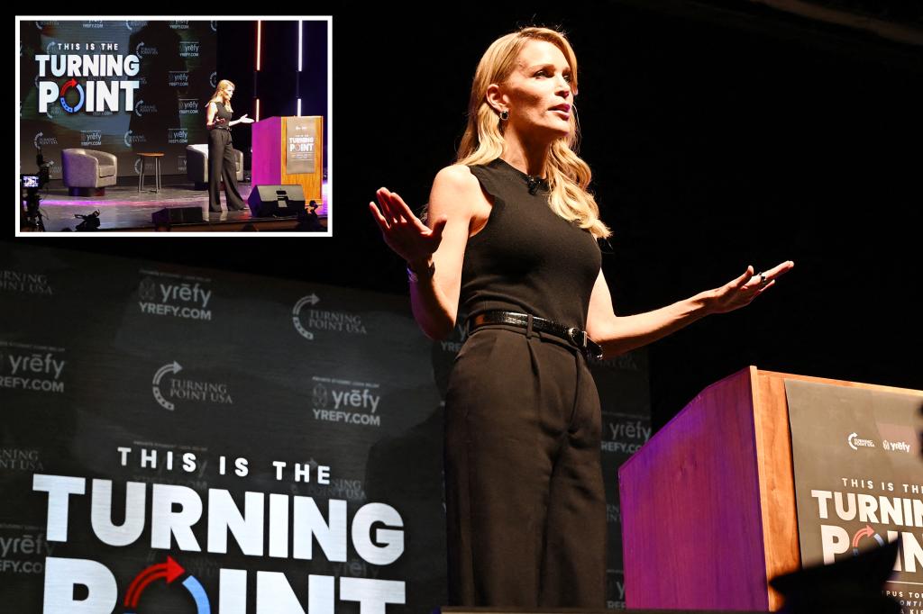 Megyn Kelly teaches a student about his false claim regarding Charlie Kirk's assassination at a Virginia Tech TPUSA event.