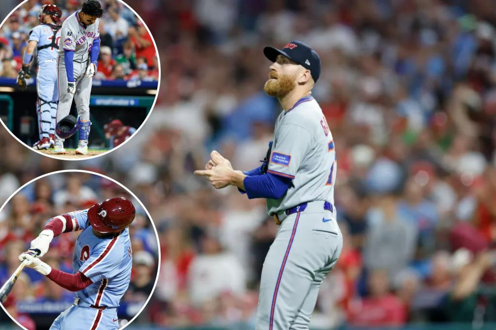 Mets lose to Phillies after giving up a four-run lead in a tough defeat