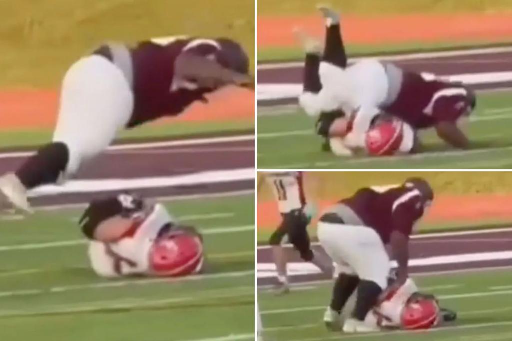 Michigan high school responds firmly to football player who caused opponent's spine injury.