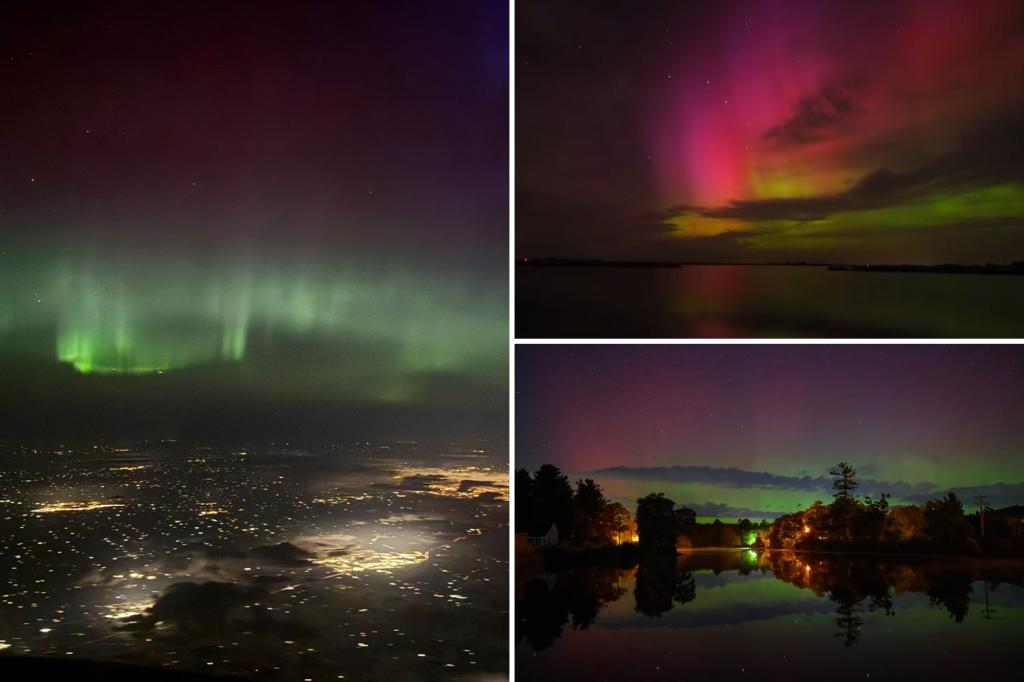 Midwest and northern US experience stunning Northern Lights during solar storm