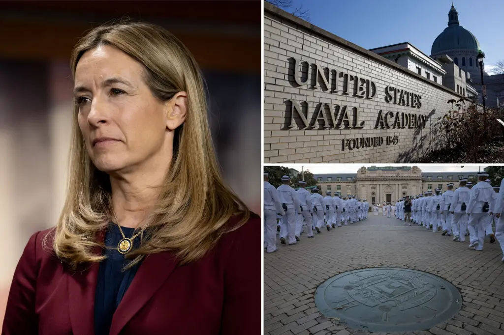Mikie Sherrill's kids were accepted into the Naval Academy, sparking interest.
