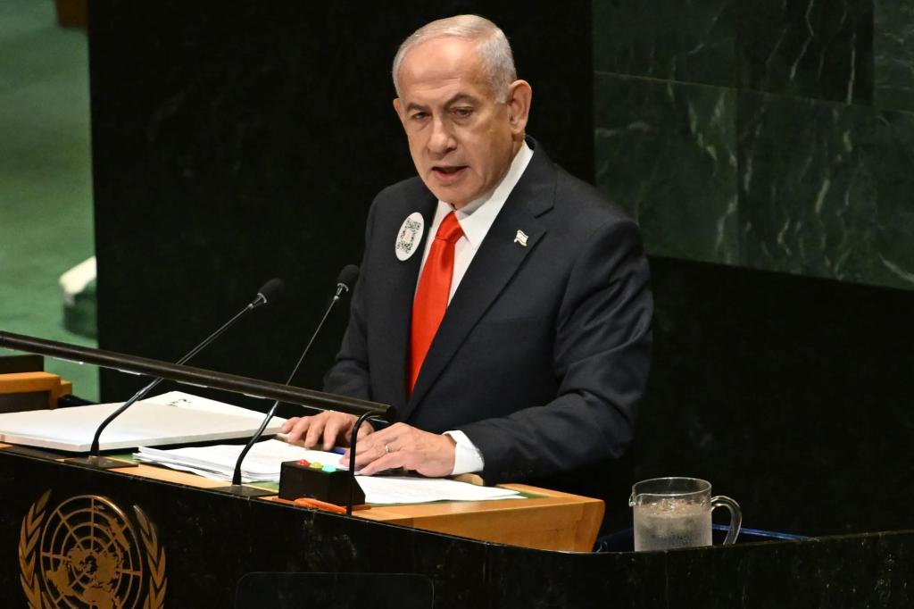 Netanyahu's message to the UN is straightforward &mdash; Israel cannot be made to harm itself by accepting a Palestinian state.