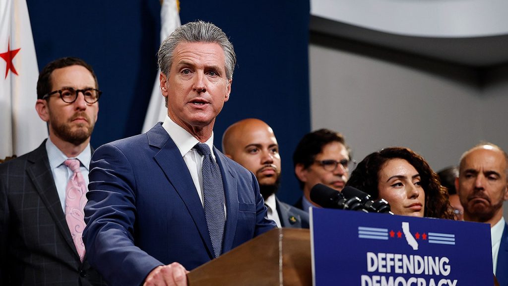 Newsom worries Trump might postpone the 2028 election to maintain his hold on power.