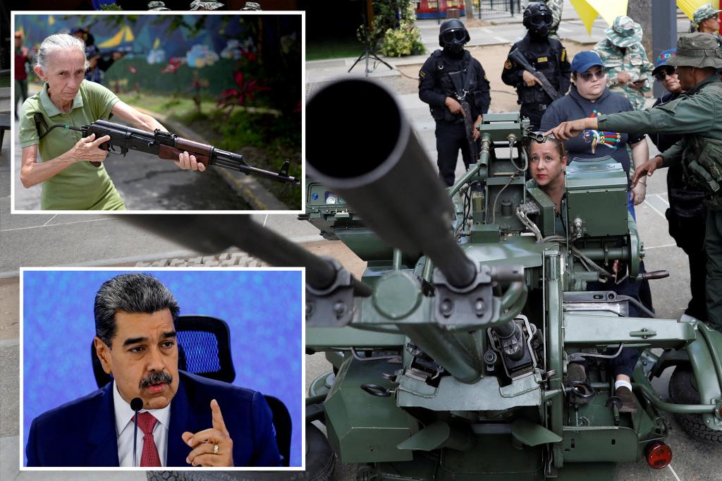 Nicolas Maduro is preparing Venezuelans for a 'militia,' according to Trump, while a survey indicates backing for removing the regime in Caracas.