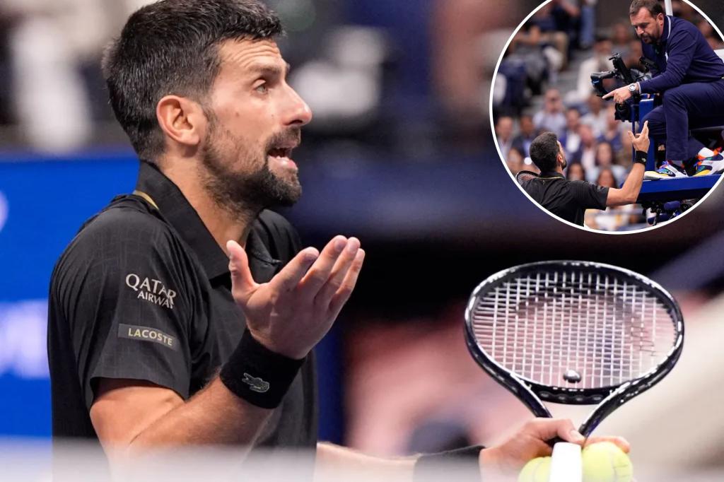 Novak Djokovic voices concerns about the loud crowd at the US Open — but the umpire dismisses him