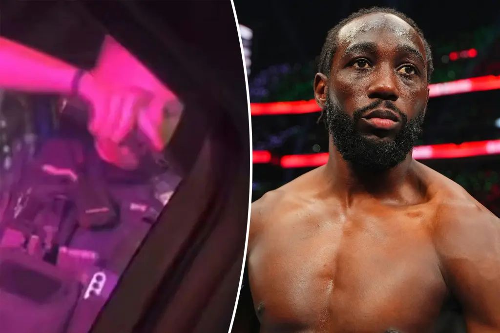 Officer points gun at Terence Crawford during a tense traffic stop: video