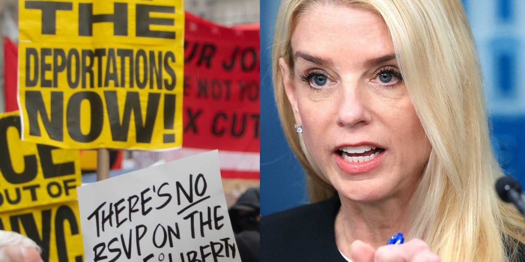 Pam Bondi announces strict stance against violence towards federal officers