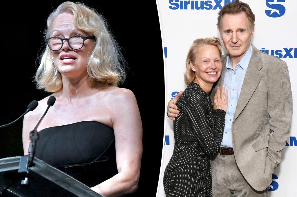 Pamela Anderson refers to publicity stunts as 'a death sentence' following accusations of pretending to have a romance with Liam Neeson.