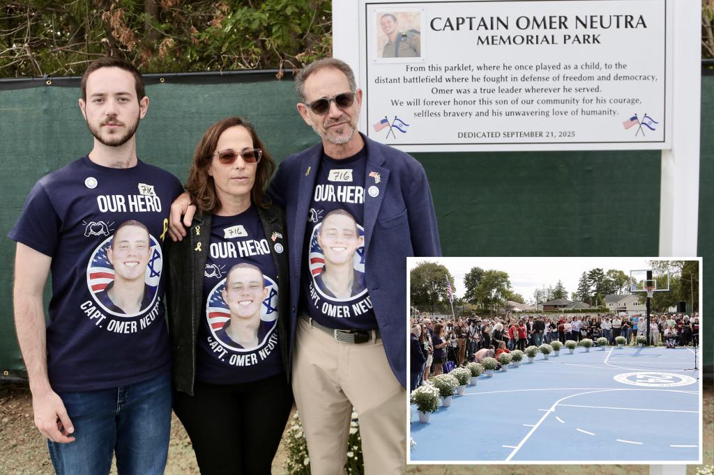 Park on Long Island dedicated to fallen IDF Captain Omer Neutra