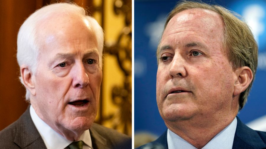 Paxton's approval rating surpasses Cornyn and Hunt in Texas, according to a poll.