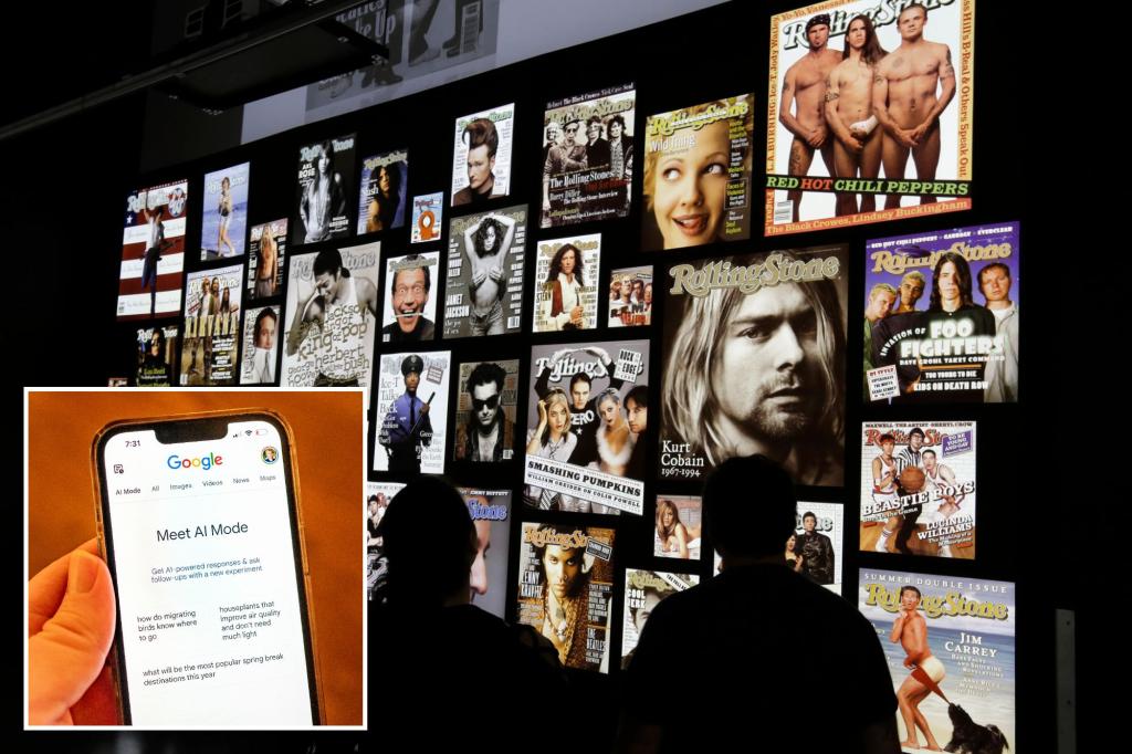 Penske, the owner of Rolling Stone, is taking legal action against Google for copying articles in its AI summaries.