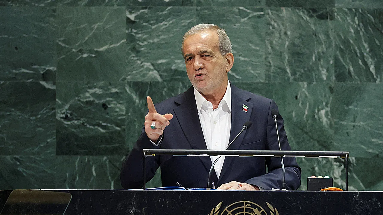 Pezeshkian from Iran criticizes US airstrikes in his first speech at the UN General Assembly