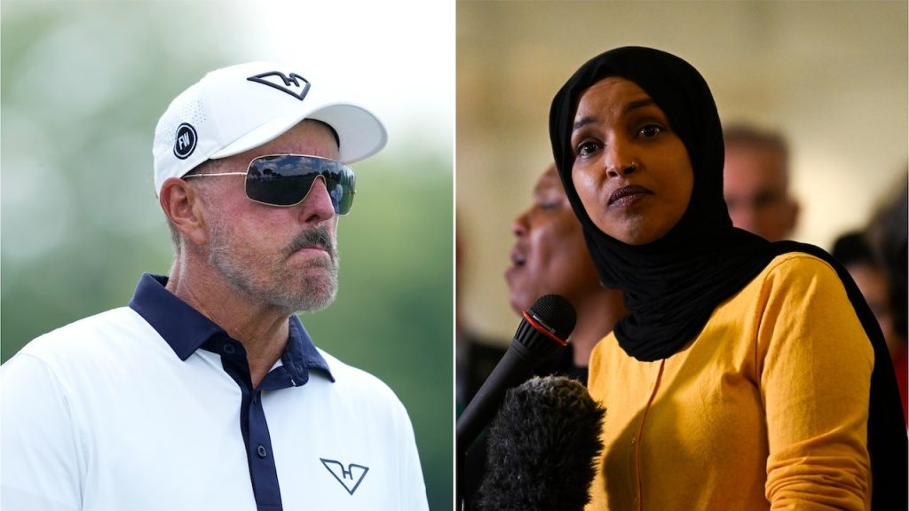 Phil Mickelson criticizes Rep. Ilhan Omar for her remarks about Charlie Kirk