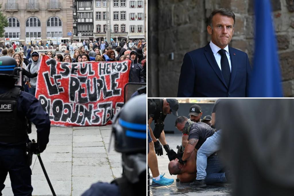 Police in France detain 250 protesters as Macron appoints a new Prime Minister.
