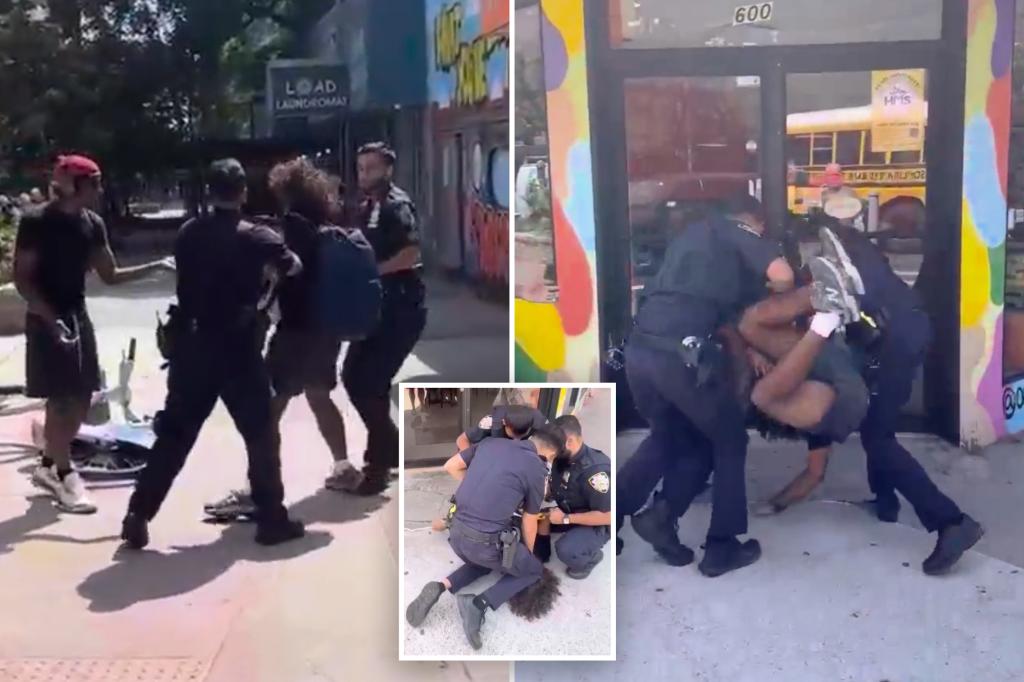 Police tackle teen off Citi Bike as footage of chaotic arrest faces backlash