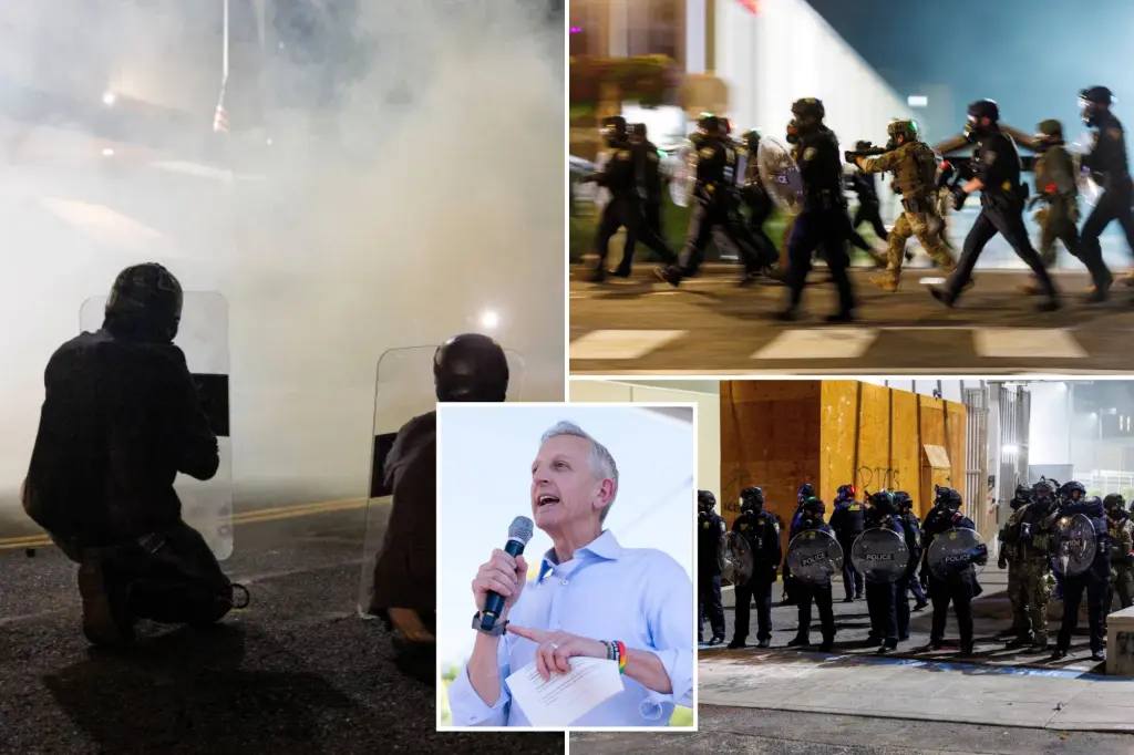 Portland Mayor Keith Wilson criticizes federal involvement, asserts that videos of anti-ICE protests are from years past.