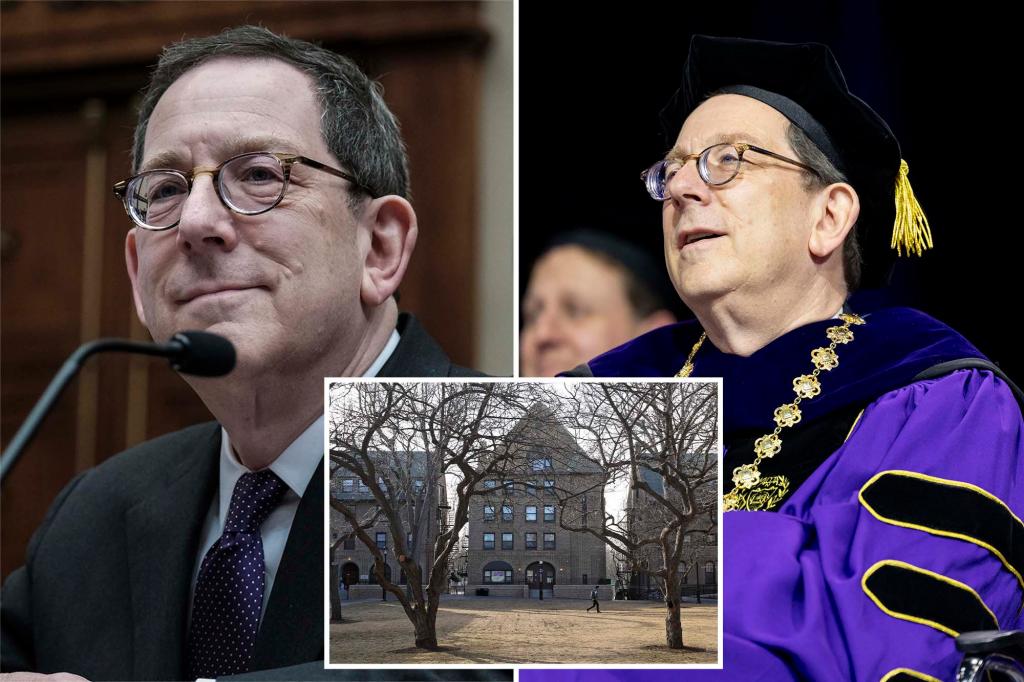 President Michael Schill of Northwestern University steps down
