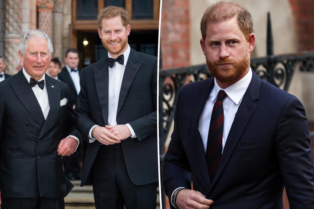 Prince Harry criticizes those undermining any chances of reconciliation with King Charles.