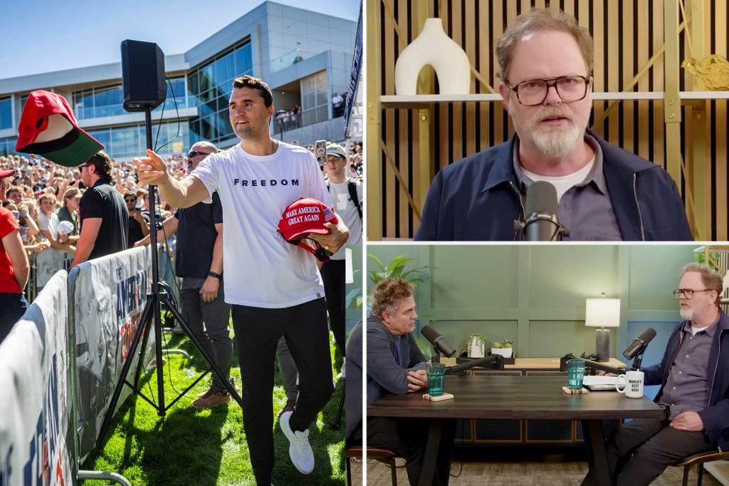 Rainn Wilson shares how his liberal friends reacted to Charlie Kirk's death with a sense of relief.