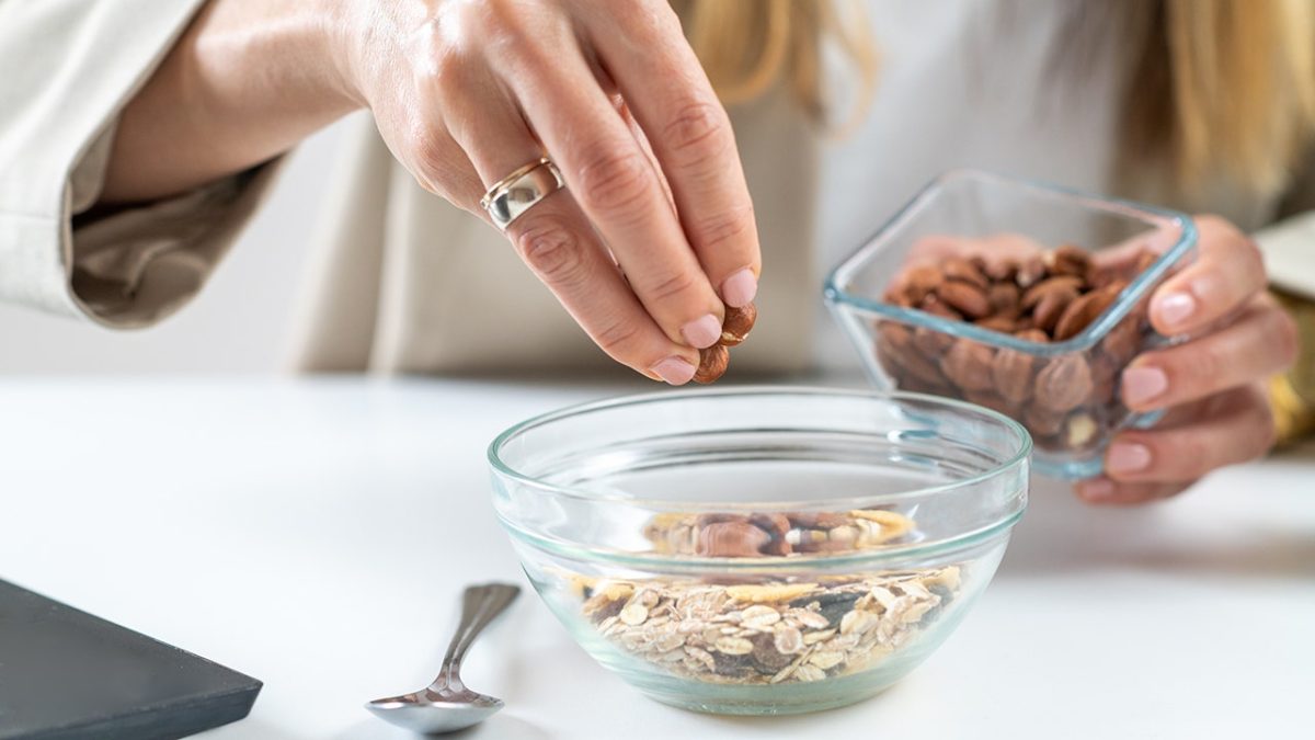 Recent research shows that almonds lower bad cholesterol and improve gut health.