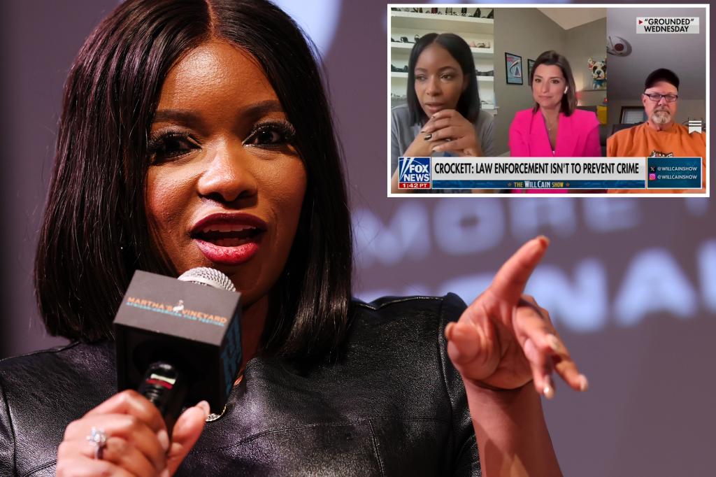 Rep. Jasmine Crockett criticized for stating that law enforcement's role is not to stop crime