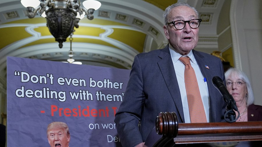 Republicans reject the government funding proposal from Senate Democrats.