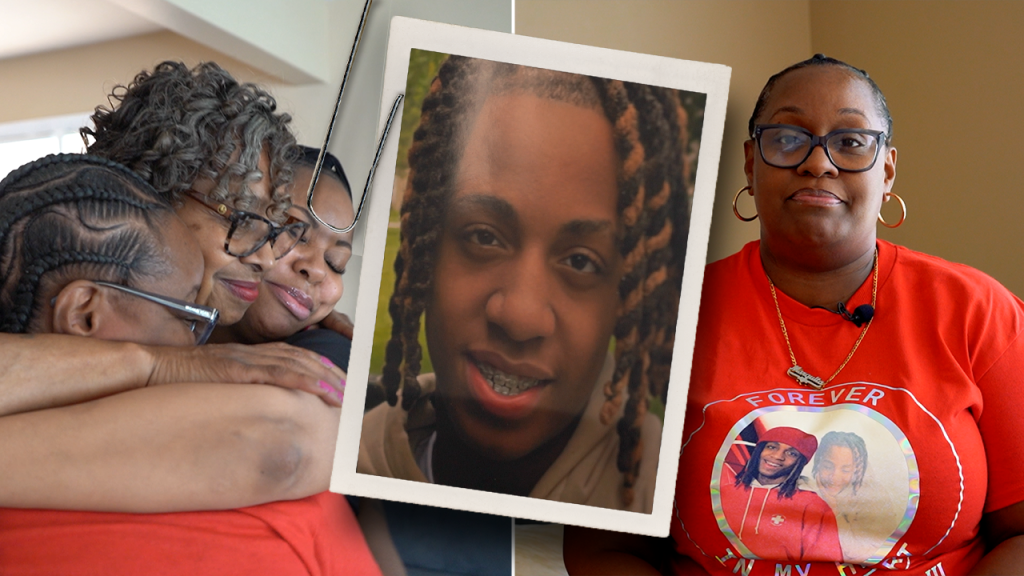 Residents of Chicago mourn the loss of their son during a crime surge in the city.