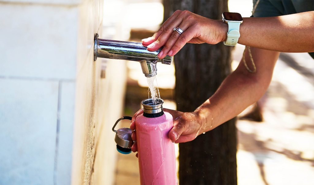 Reusable water bottles can harbor harmful bacteria.