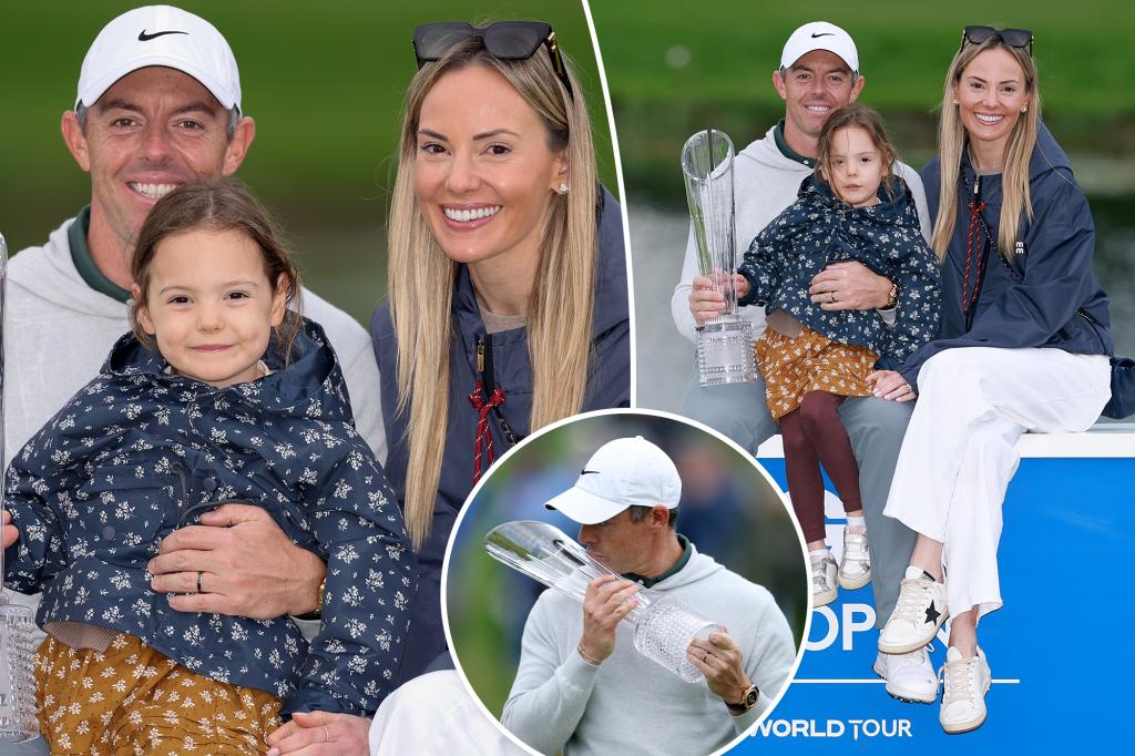 Rory McIlroy and his wife Erica Stoll show solidarity at the Irish Open six months after a frosty Masters outing.
