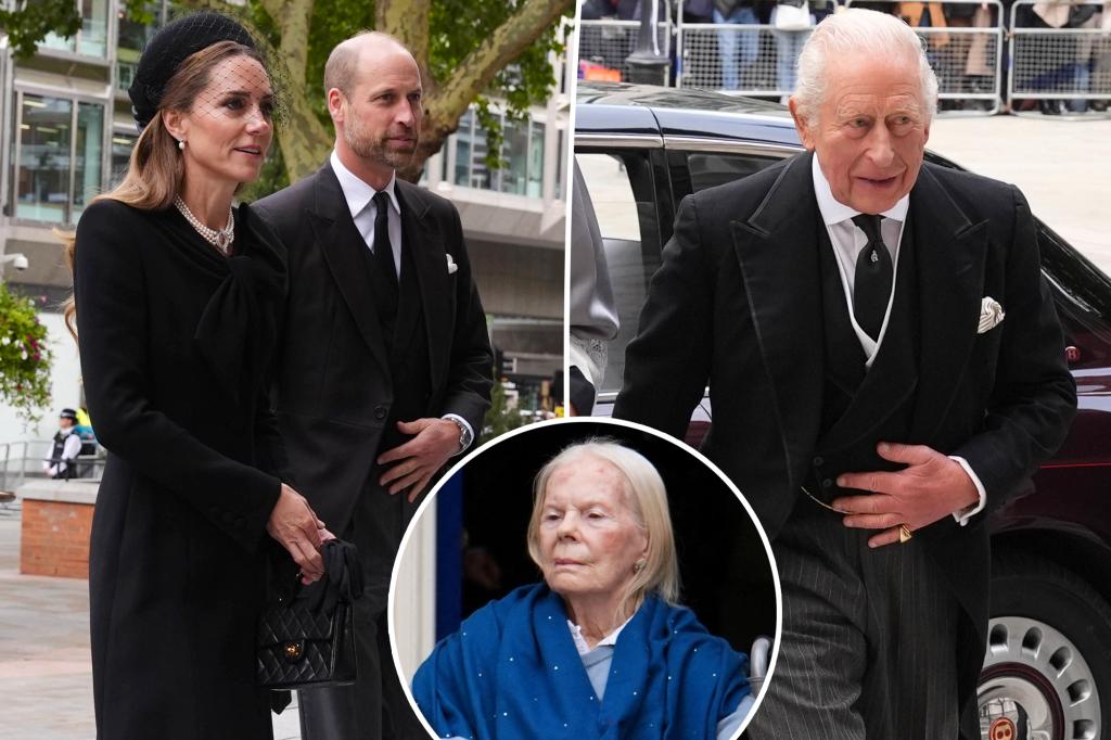 Royals come together for the funeral of Katharine, Duchess of Kent: images