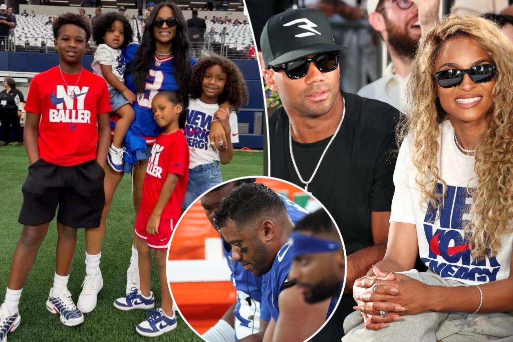 Russell Wilson and Ciara respond to the Giants' decision to bench a player with Instagram posts