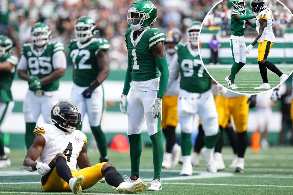 Sauce Gardner contains DK Metcalf while covering the Steelers' star in a new approach by the Jets