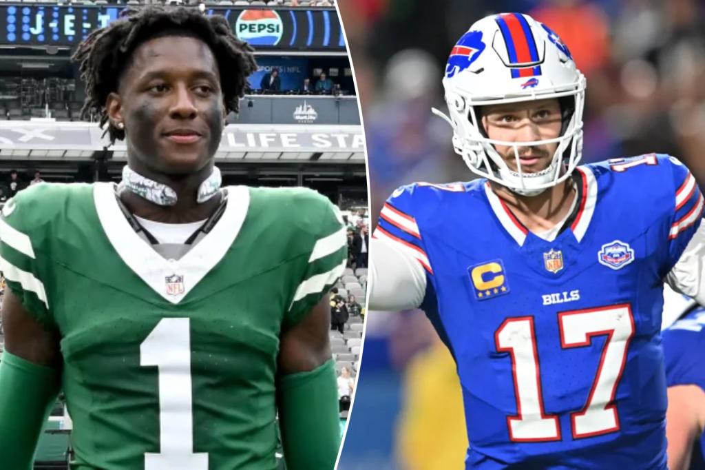 Sauce Gardner from the Jets enjoys the challenge of containing Josh Allen.